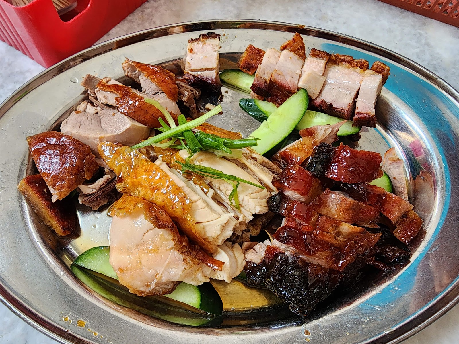 Roasted Chicken + Roasted Duck + Soya Sauce Chicken + Crispy Pork